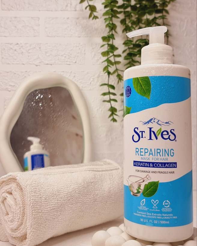 ماسک مو ST Ives سری کراتین و کلاژن